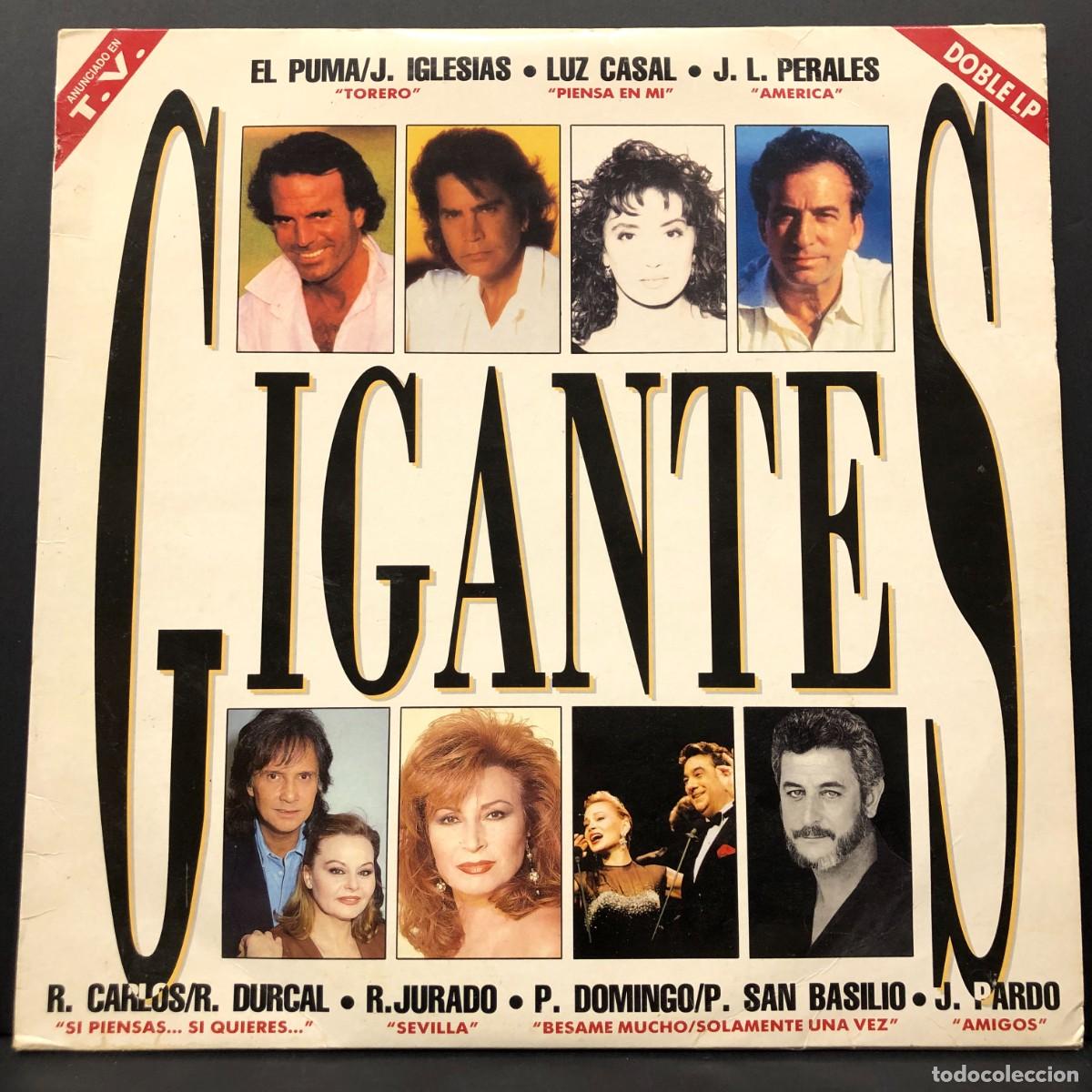 Discos de vinilo: GIGANTES - EL PUMA, J. IGLESIAS, LUZ CASAL, J.L. PERALES...- EPC 472237 1 - 2 LP VINILO / 2947