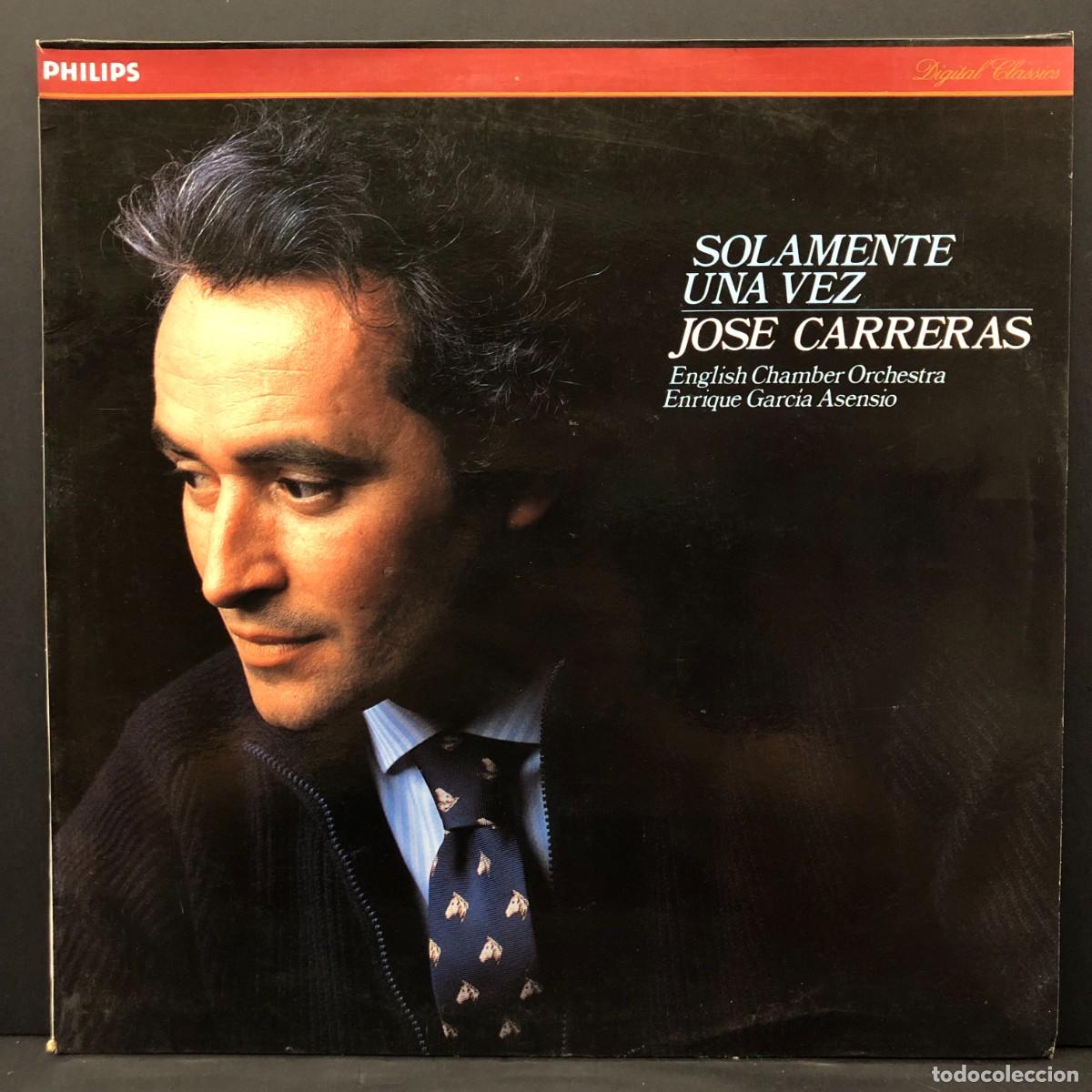 Discos de vinilo: JOSE CARRERAS - SOLAMENTE UNA VEZ - 412 594-1 - LP VINILO - DISCO - MUSICA / 2956