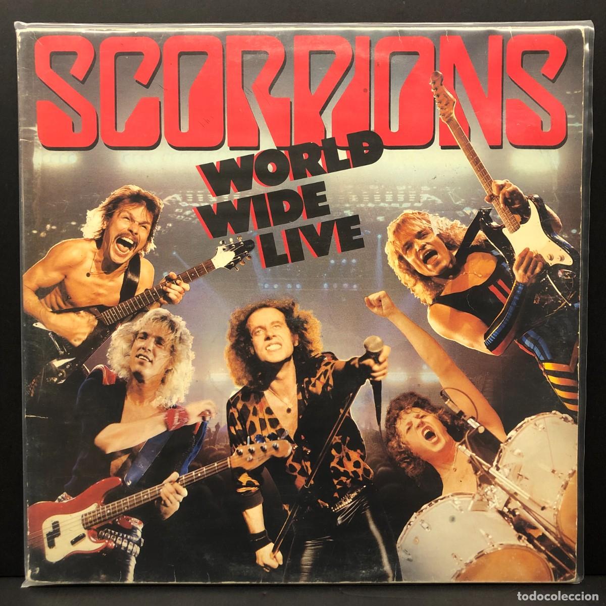 Discos de vinilo: SCORPIONS - WORD WIDE LIVE - 166 24 0343 1 - LP VINILO - 2 DISCOS / 2971