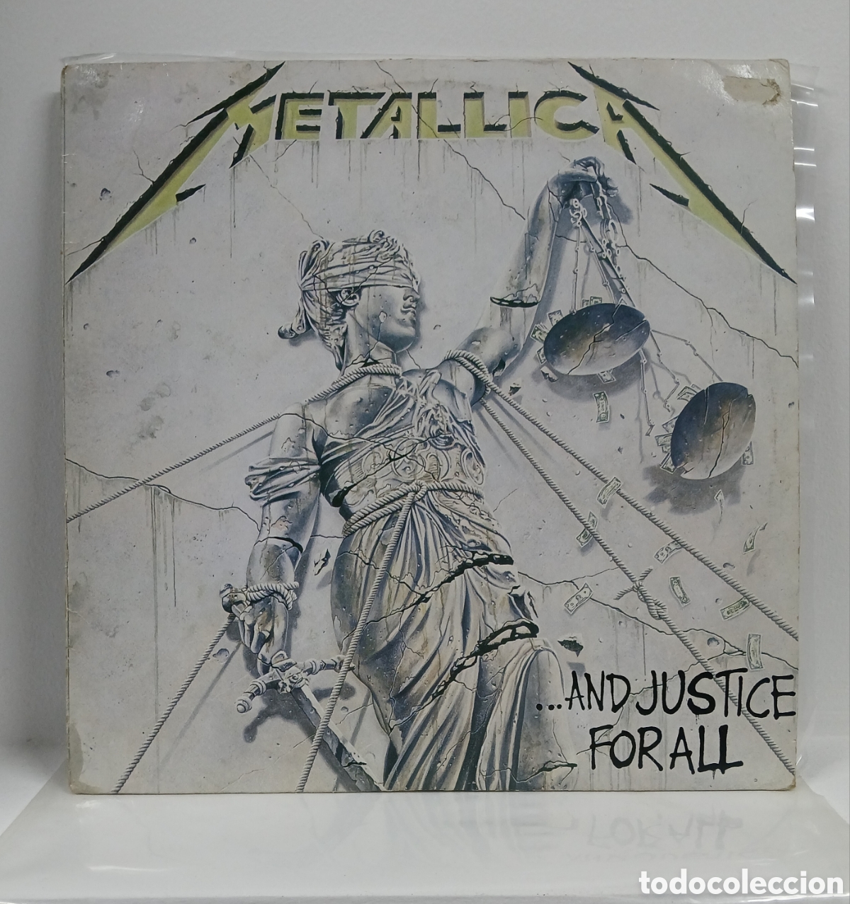 Discos de vinilo: METALLICA &rdquo;...AND JUSTICE FOR ALL&rdquo; DOBLE LP. ORIG. SPAIN. 1988 (VG+)