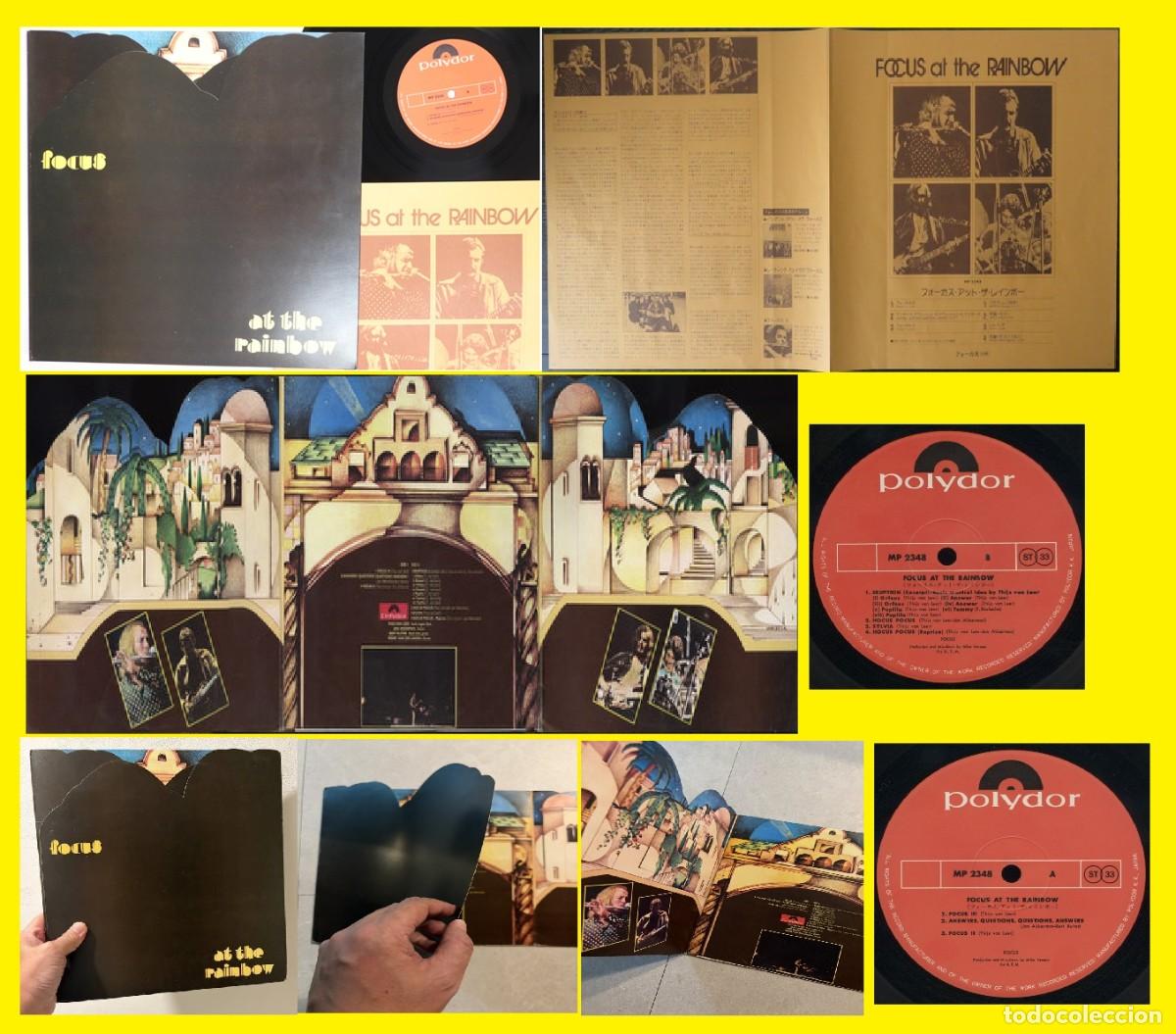Discos de vinilo: FOCUS / LIVE AT THE RAINBOW 73 AKKERMAN, T VAN LEER !! HOCUS POCUS 1&ordm; PRESS JAPAN SUPER CARPETA, EXC