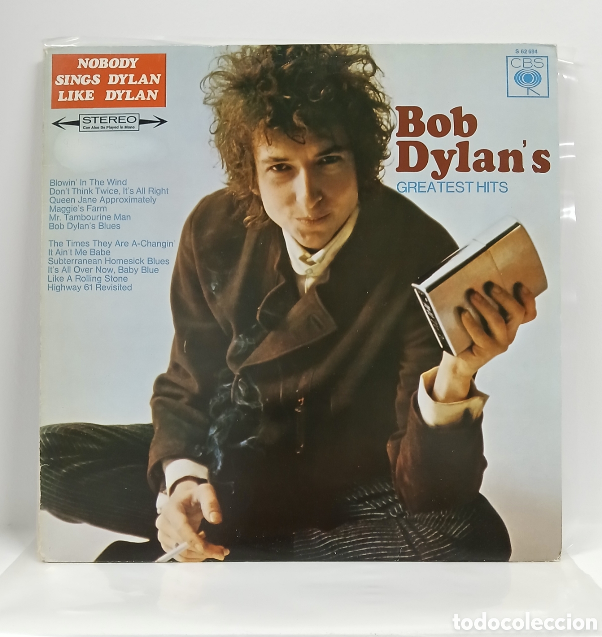 Discos de vinilo: BOB DYLAN &rdquo;GREATEST HITS&rdquo; LP. COMP. HOLLAND. (S 62 694) VINILO, NM, COMO NUEVO