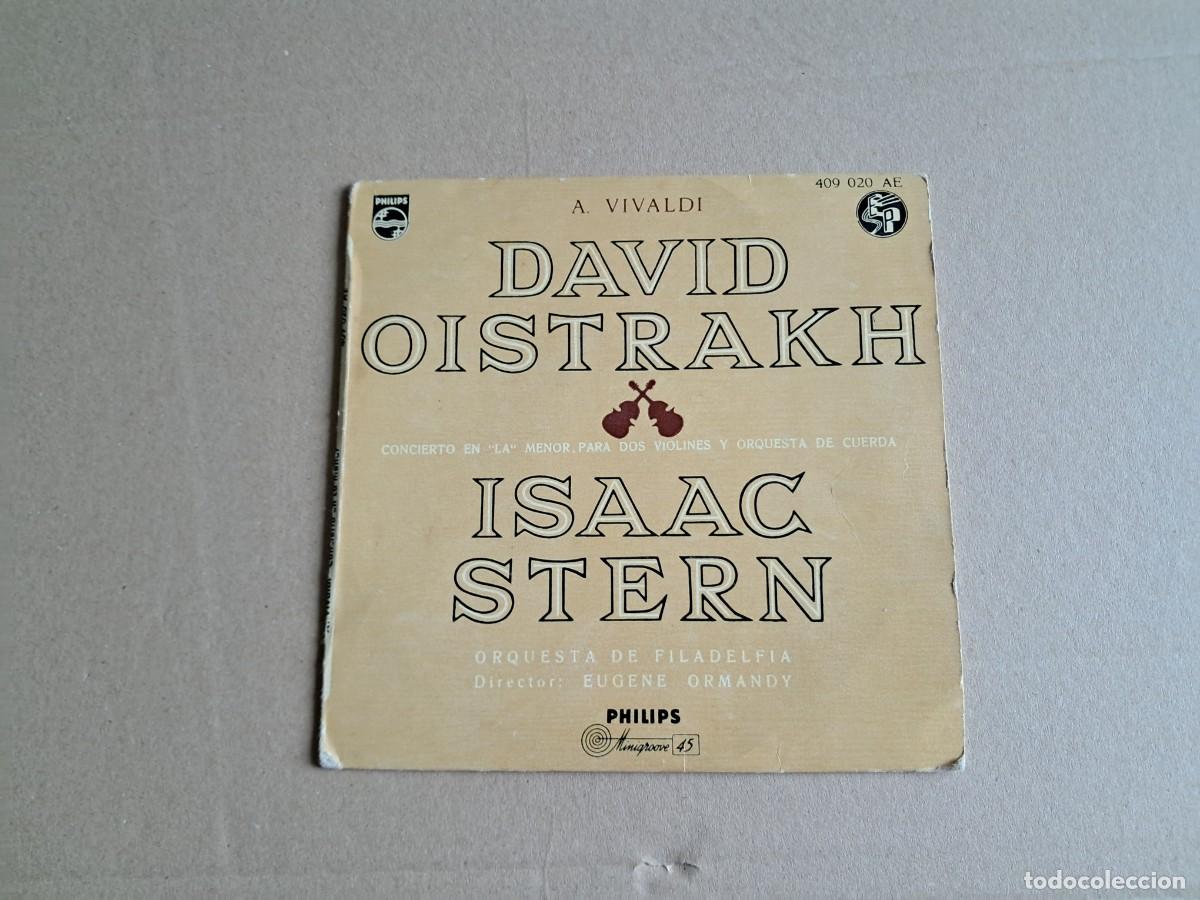 Discos de vinilo: DAVID OISTRAKH & ISAAC STERN - A. VILVADI SINGLE 1958 EDICION ESPA&Ntilde;OLA