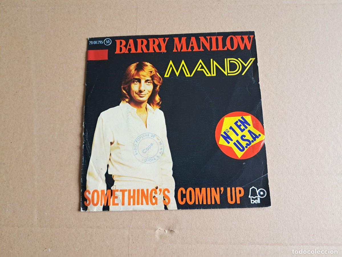 Discos de vinilo: BARRY MANILOW - MANDY SINGLE 1975 EDICION ESPA&Ntilde;OLA