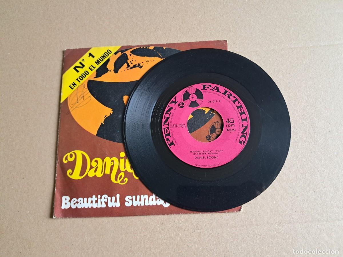 Discos de vinilo: DANIEL BOONE - BEAUTIFUL SUNDAY SINGLE 1972 EDICION ESPA&Ntilde;OLA - Foto 2