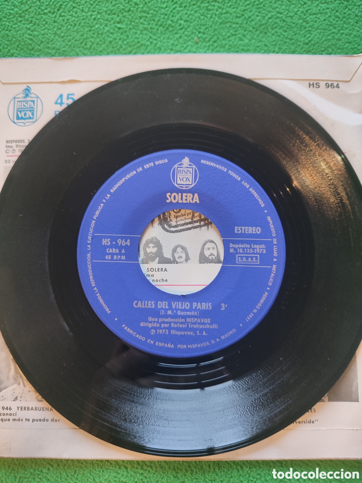 Discos de vinilo: Solera - Calles del viejo Paris - Foto 3