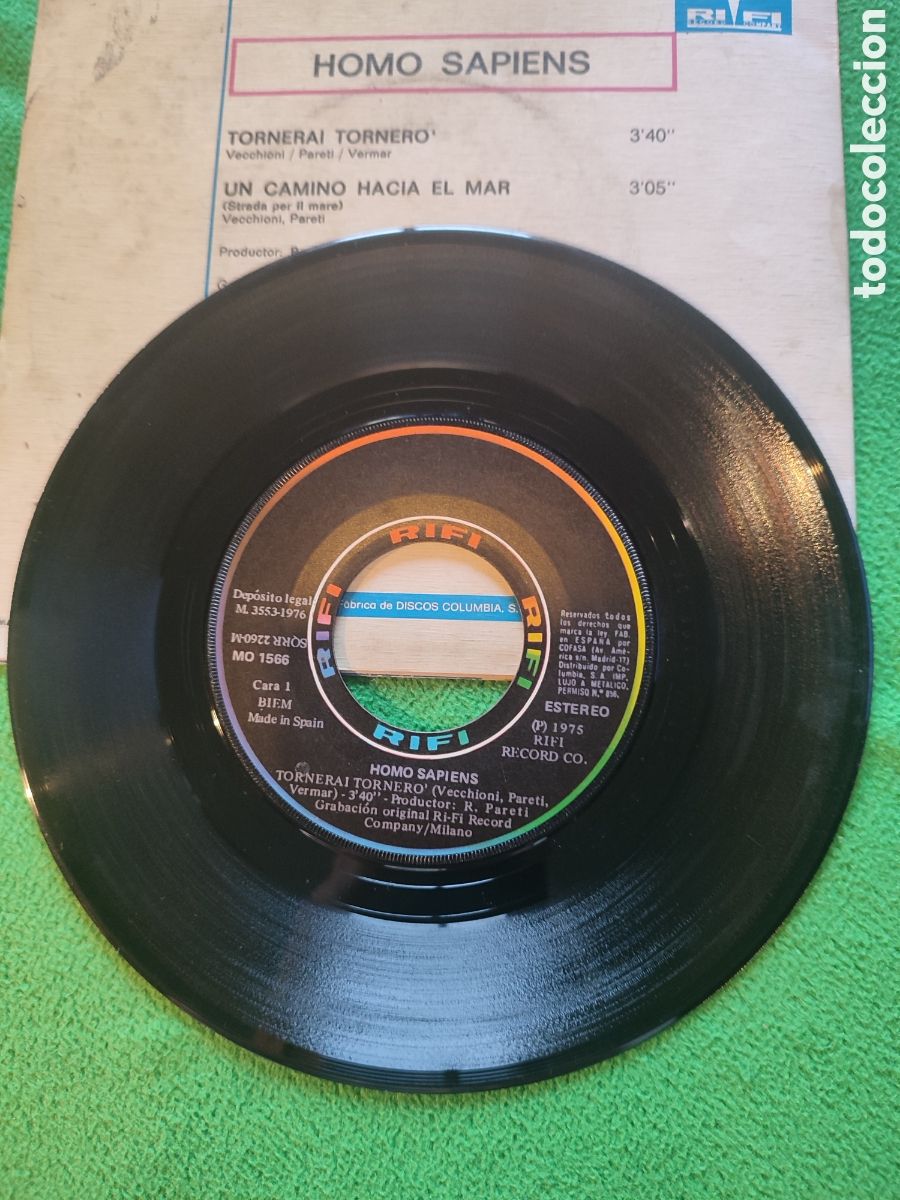 Discos de vinilo: Homo Sapiens - Tornerai , Tornero - Foto 3