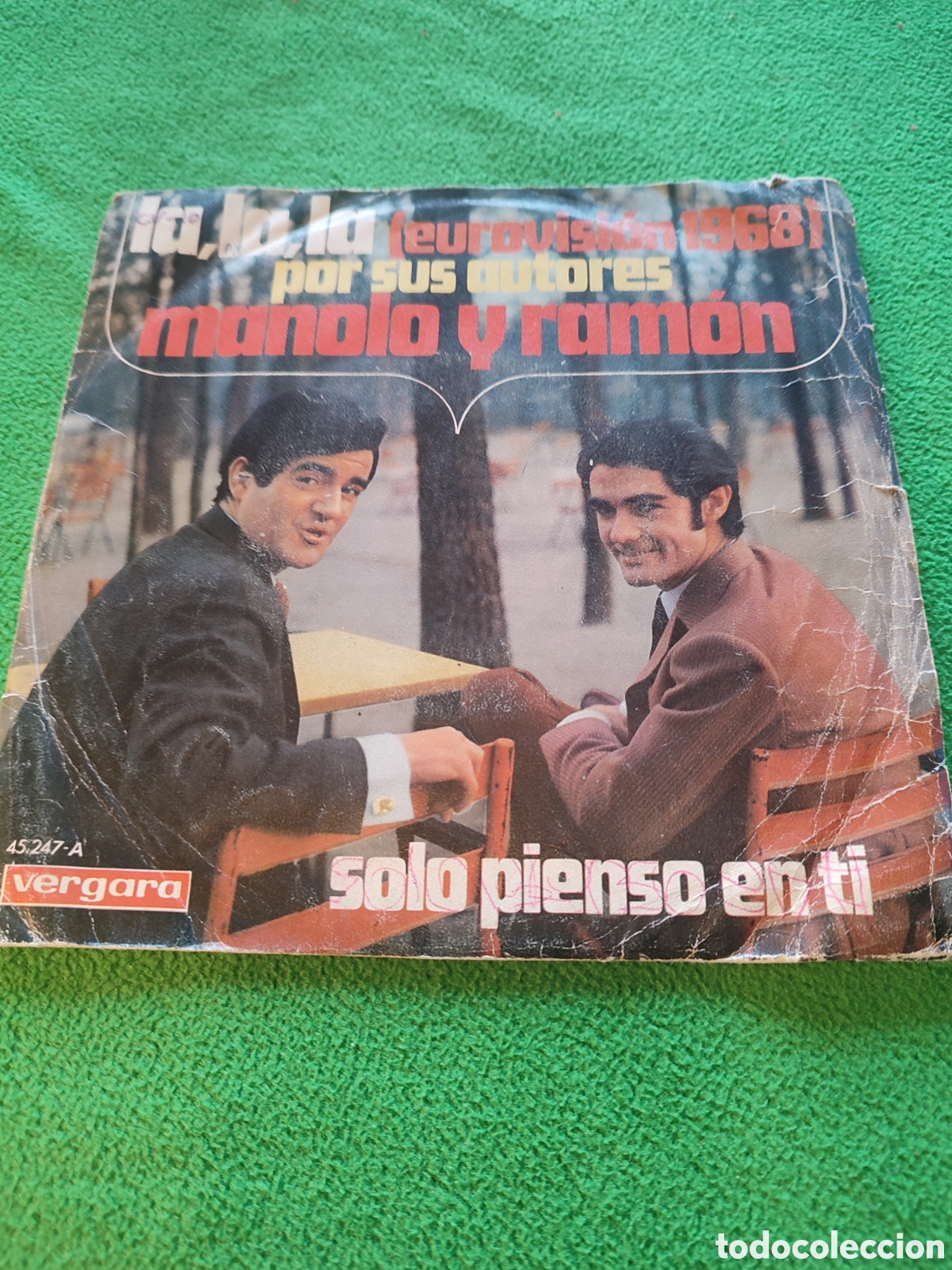 Discos de vinilo: Manolo y Ram&oacute;n - La , La , La / Solo pienso en ti