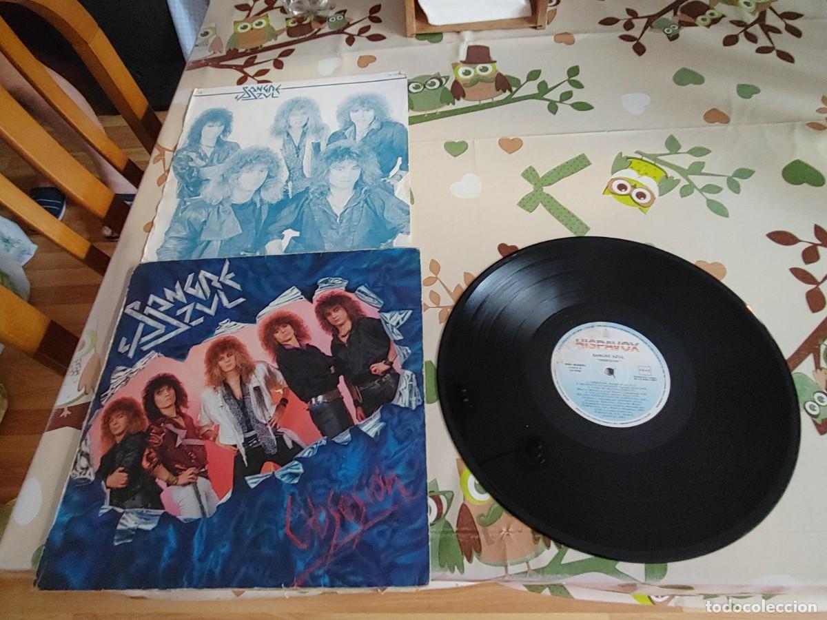 Disques de vinyle: SANGRE AZUL-LP OBSESION-ENCARTE LETRAS