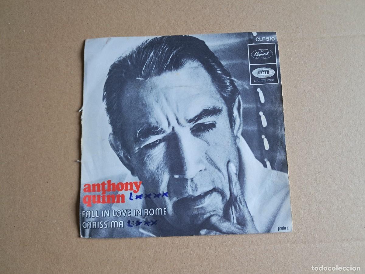 Vinyl records: ANTHONY QUINN - FALL IN LOVE IN ROME SINGLE EDICION FRANCIA