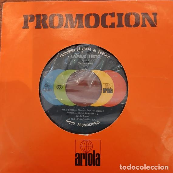 Discos de vinilo: Disco promocional single Camilo sesto