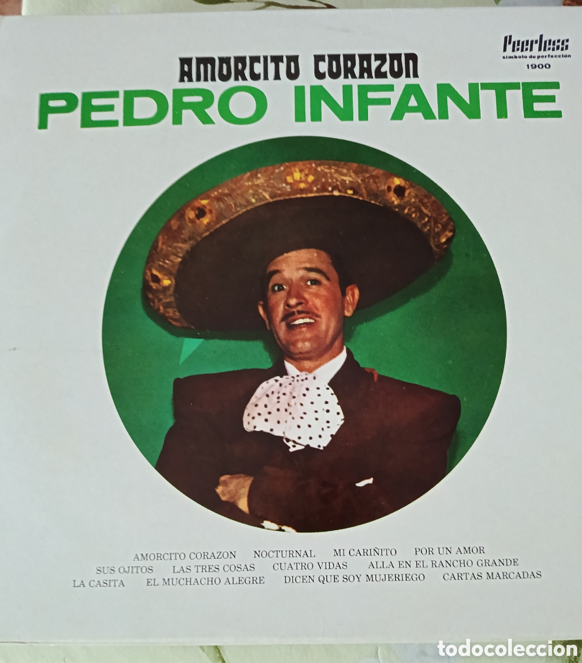 Discos de vinilo: Pedro Infante Lp sello Peerles editado en M&eacute;xico a&ntilde;o 1975.