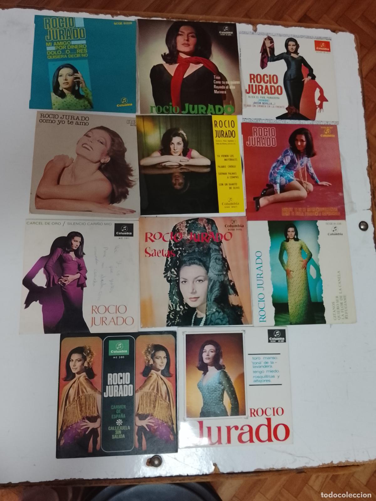 Discos de vinilo: discos peque&ntilde;os discograf&iacute;a Roc&iacute;o jurado