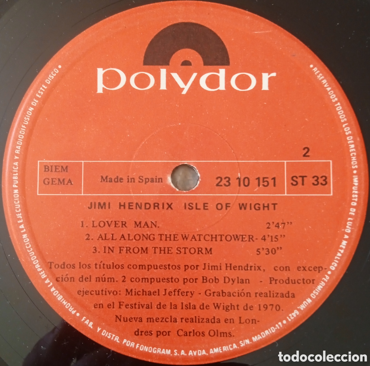 Discos de vinilo: Disco de vinilo Jimi Hendrix - Foto 4