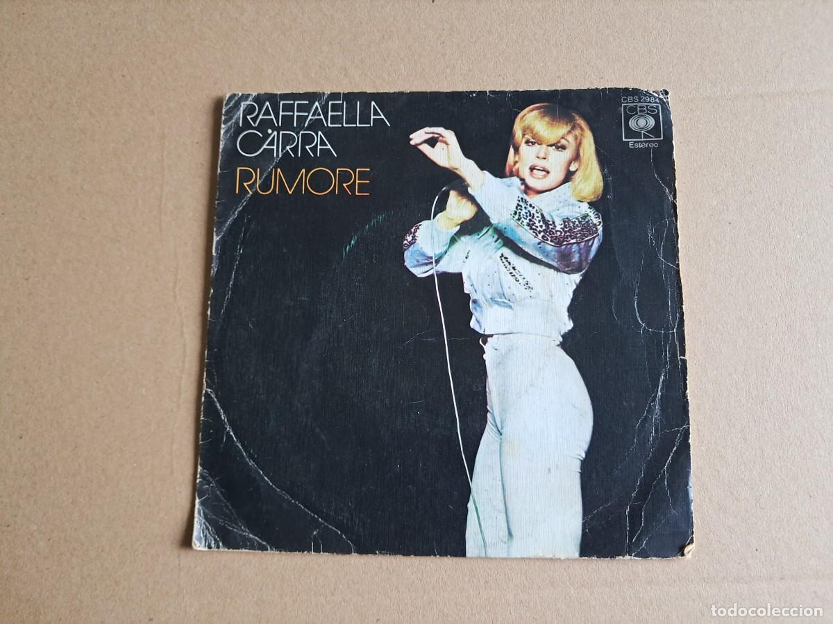 Discos de vinilo: RAFFAELLA CARRA - RUMORE SINGLE 1974 EDICION ESPA&Ntilde;OLA