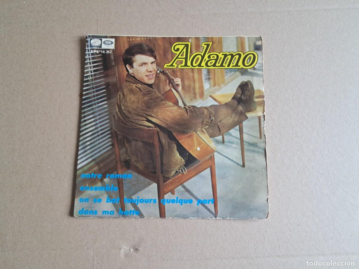 Discos de vinilo: ADAMO - NOTRE ROMAN EP 4 TEMAS 1967 EDICION ESPA&Ntilde;OLA