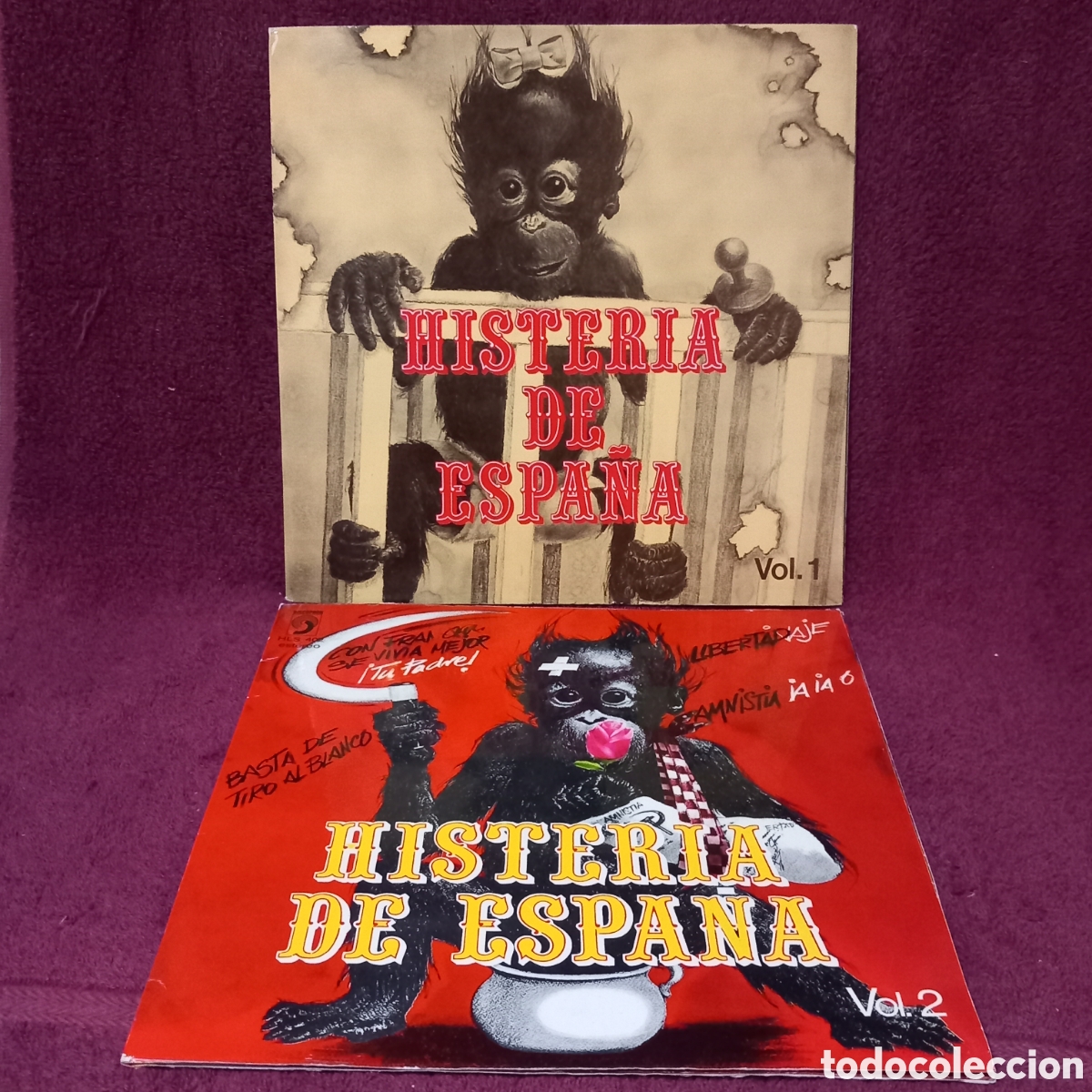 Discos de vinilo: 2&times;LPs HISTERIA DE ESPA&Ntilde;A VOL 1 y 2 (1977 DISCPHON)