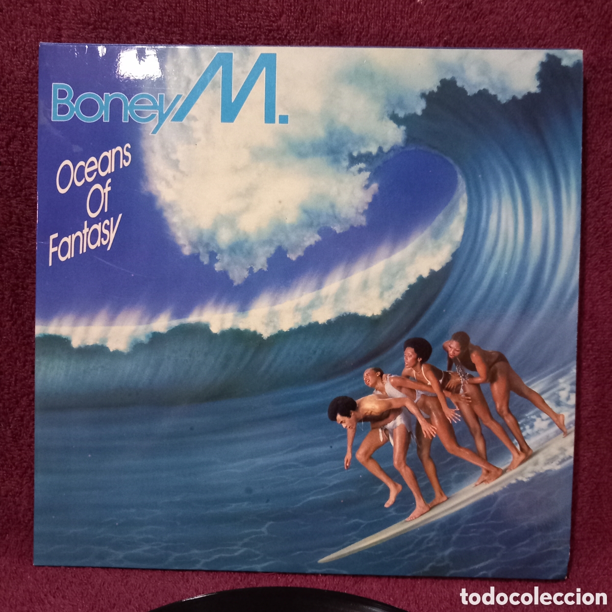 Discos de vinilo: LP GATEFOLD-BONEY M, OCEANS OF FANTASY(1979 SPAIN ARIOLA)CARPETA POSTER DESPLEGABLE EXCELENTE