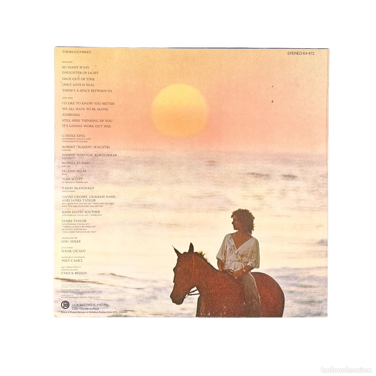 Discos de vinilo: LP. Carole King. Thoroughbred (VG/VG) - Foto 2
