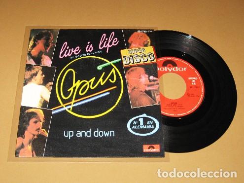 Discos de vinilo: OPUS - LIVE IS LIFE - SINGLE - 1984 - HIT N&ordm;1 EN TODA EUROPA
