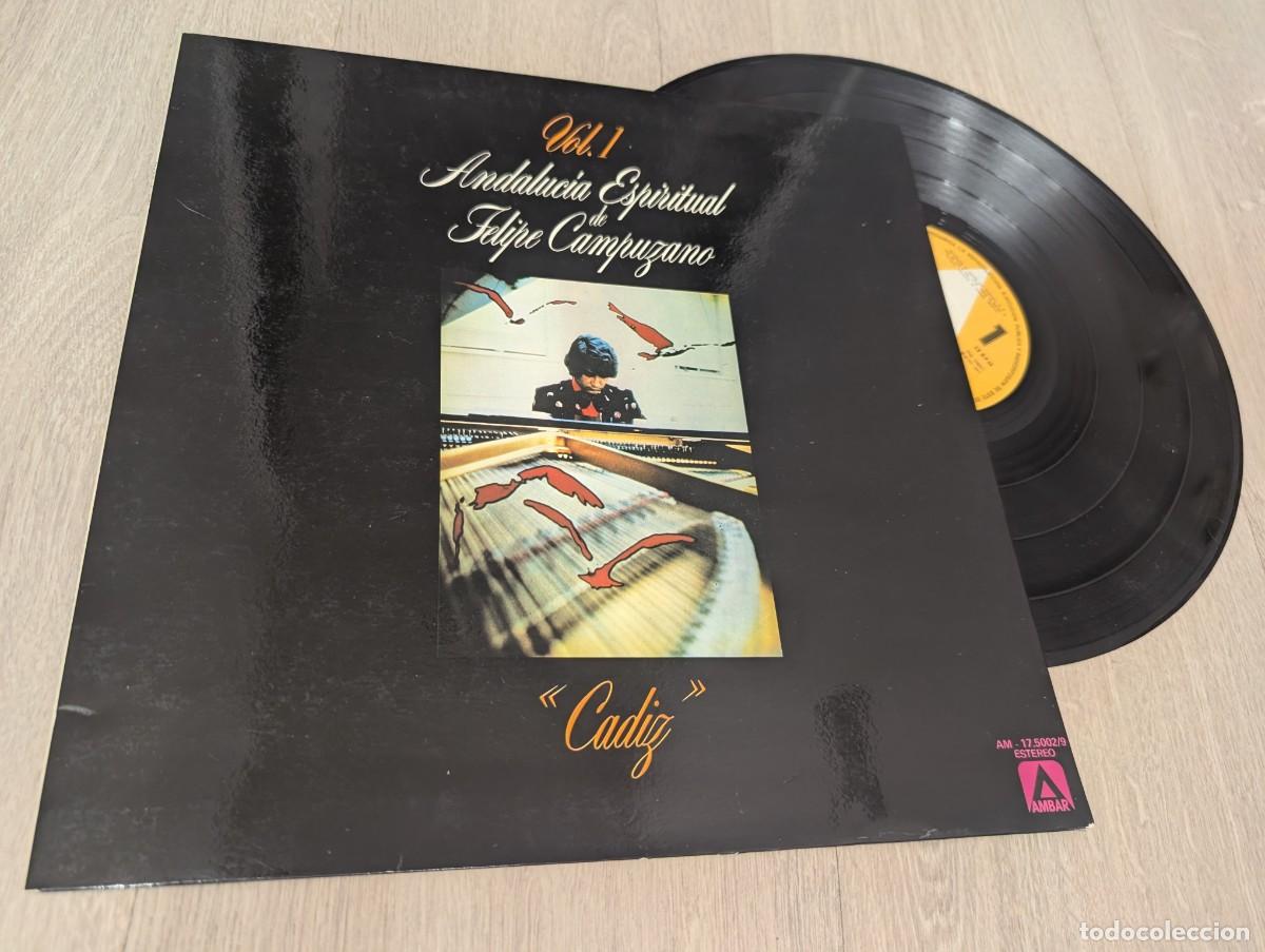 Discos de vinilo: FELIPE CAMPUZANO - ANDALUCIA ESPIRITUAL ..CADIZ ..VOL.1 ..LP DE 1977 - GATEFOLD . GRAMUSIC