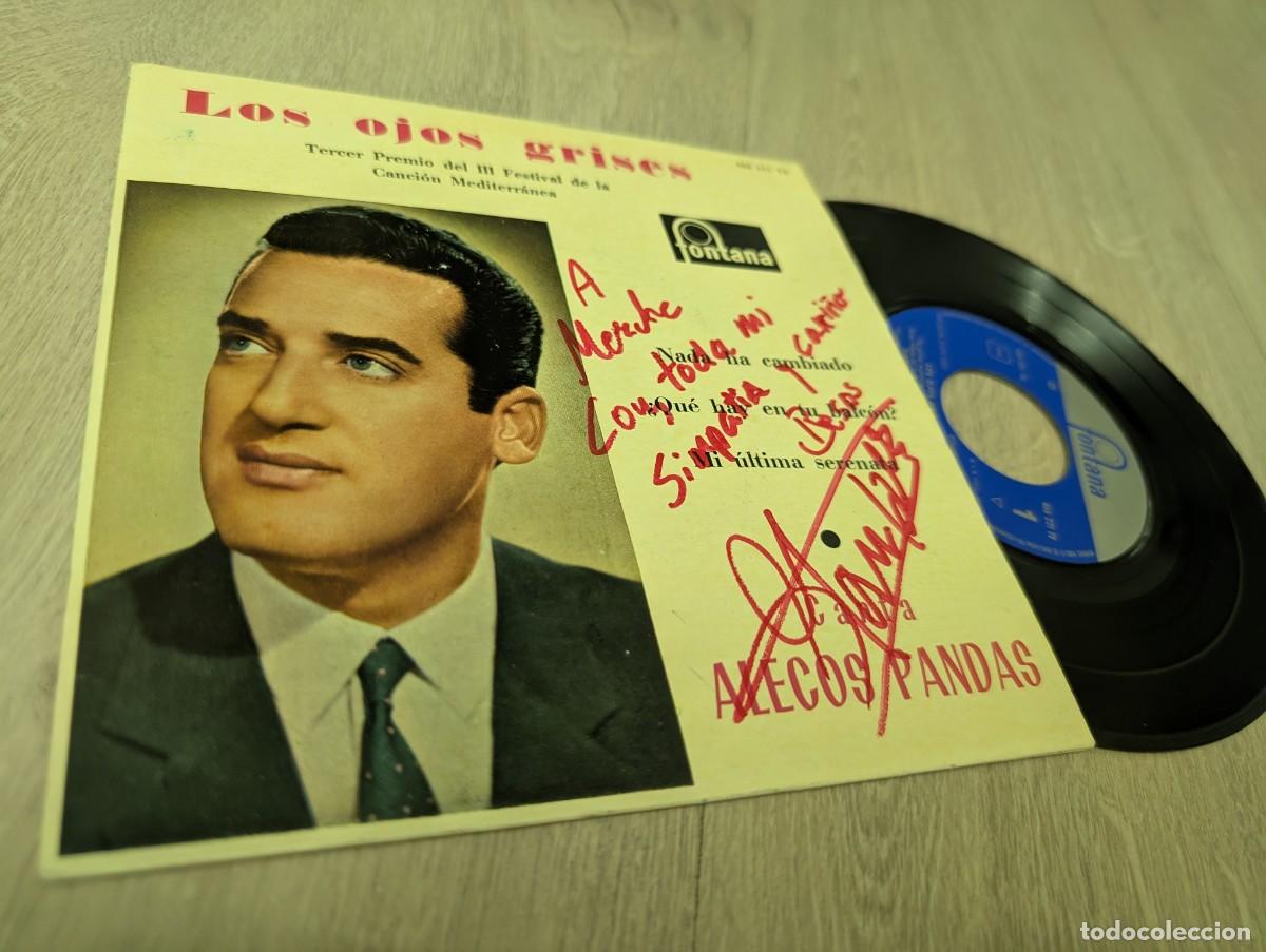 Discos de vinilo: ALECOS PANDAS - LOS OJOS GRISES +3 TEMAS MAS .EP 1961..3&ordm; PREMIO FESTIVAL DE LA CANCION MEDITERRANEA