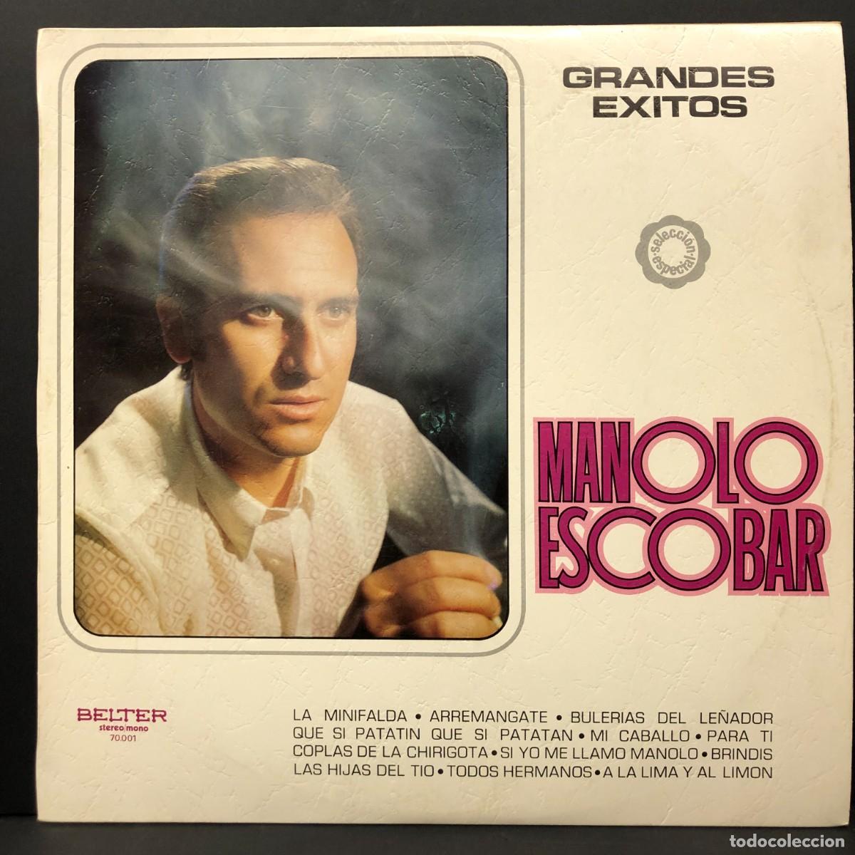 Discos de vinilo: MANOLO ESCOBAR - GRANDES EXITOS - 70.001 - LP VINILO - DISCO / 3027