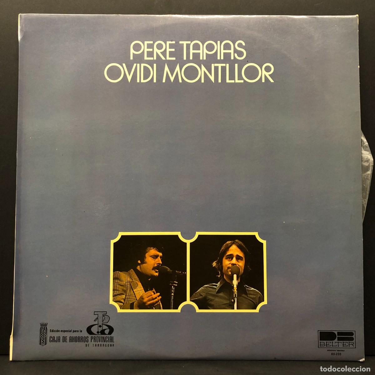 Discos de vinilo: PERE TAPIAS - OVIDI MONTLLOR - 00-233 - LP VINILO - DISCO / 3028