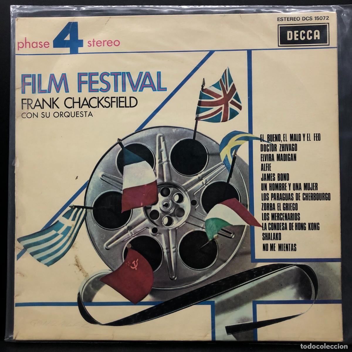 Discos de vinilo: FILM FESTIVAL - FRANK CHACKSFIELD CON SU ORQUESTA - DCS 15072 - LP VINILO - DISCO / 3051
