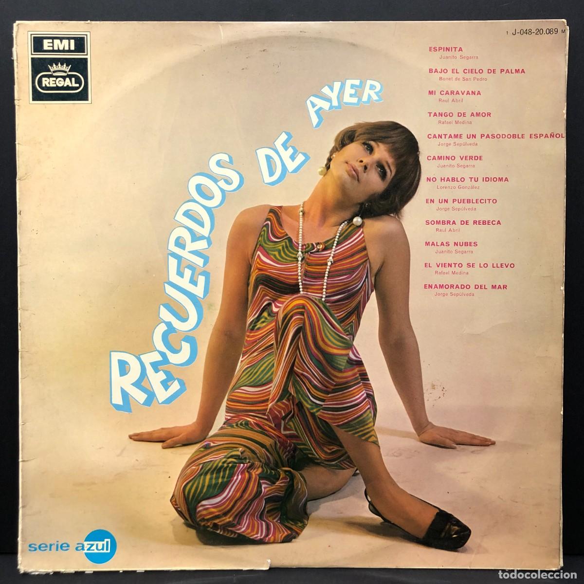 Discos de vinilo: RECUERDOS DE AYER - ESPINITA, BAJO EL CIELO DE PALMA... - J-048-20.089 - LP VINILO - DISCO / 3059
