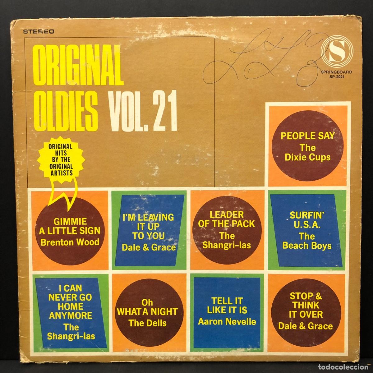 Discos de vinilo: ORIGINAL OLDIES - VOL. 21 - THE SHANGRI-LAS, THE BEACH BOYS... - SP-2021 - LP VINILO - DISCO / 3060