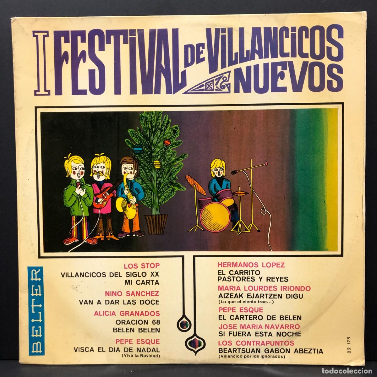 Discos de vinilo: I FESTIVAL DE VILLANCICOS NUEVOS - LOS STOP, NINO SANCHEZ... - 22 179 - LP VINILO - DISCO / 3067