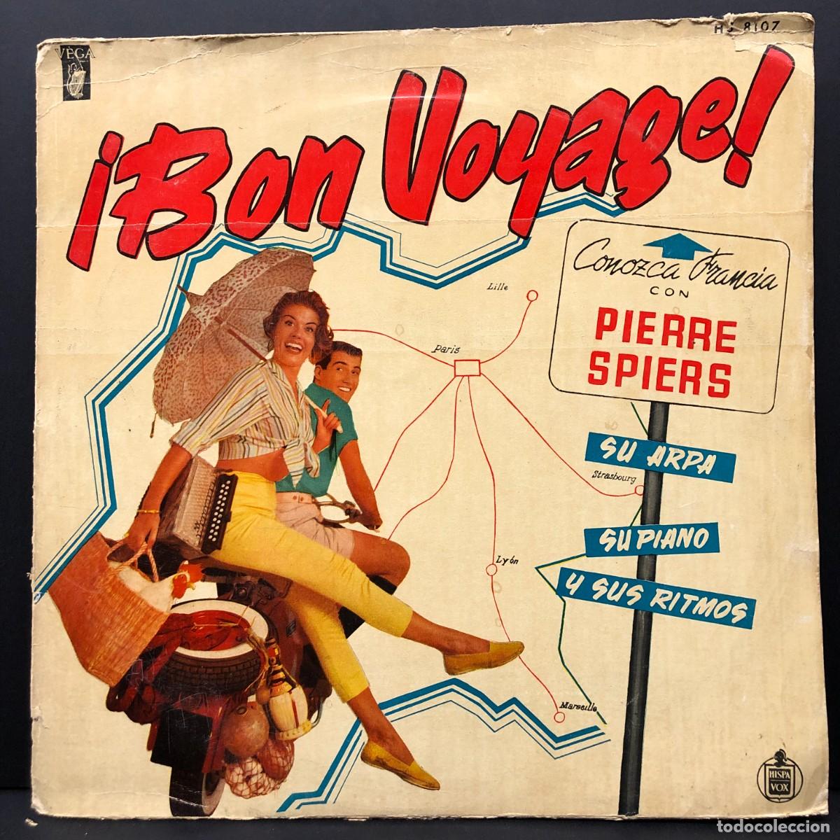 Discos de vinilo: &iexcl;BON VOYAGE! - CONOZCA FRANCIA - PIERRE SPIERS - HS 8107 - LP VINILO - DISCO / 3070