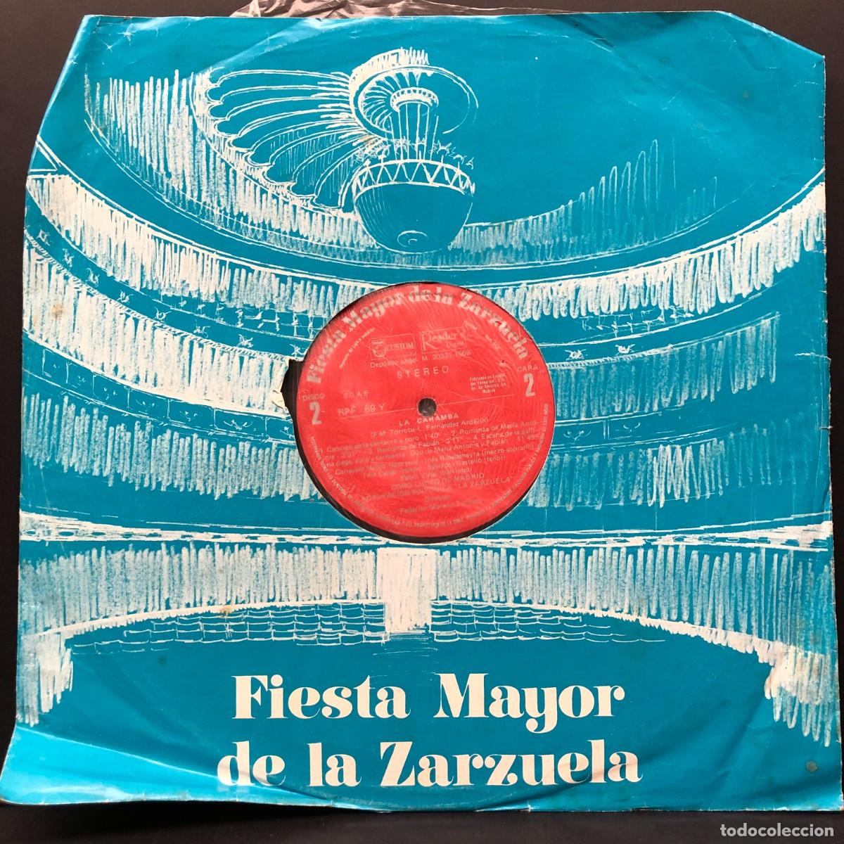 Discos de vinilo: FIESTA MAYOR DE LA ZARZUELA - LA BRUJA, LA CARAMBA - M. 20321 - LP VINILO - DISCO / 3084