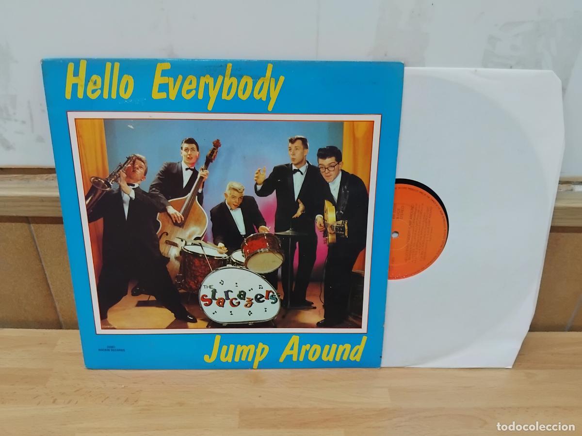 Discos de vinilo: THE STARGAZERS. HELLO EVERYBODY JUMP AROUND. LP ROCKIN' RECORDS 1988.