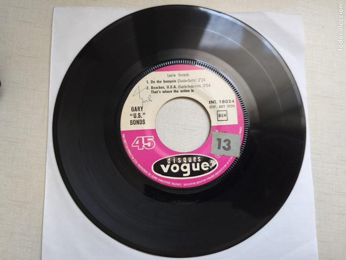 Discos de vinil: EP Gary &rdquo;U.S. Bonds&rdquo; - Do the bumpsie