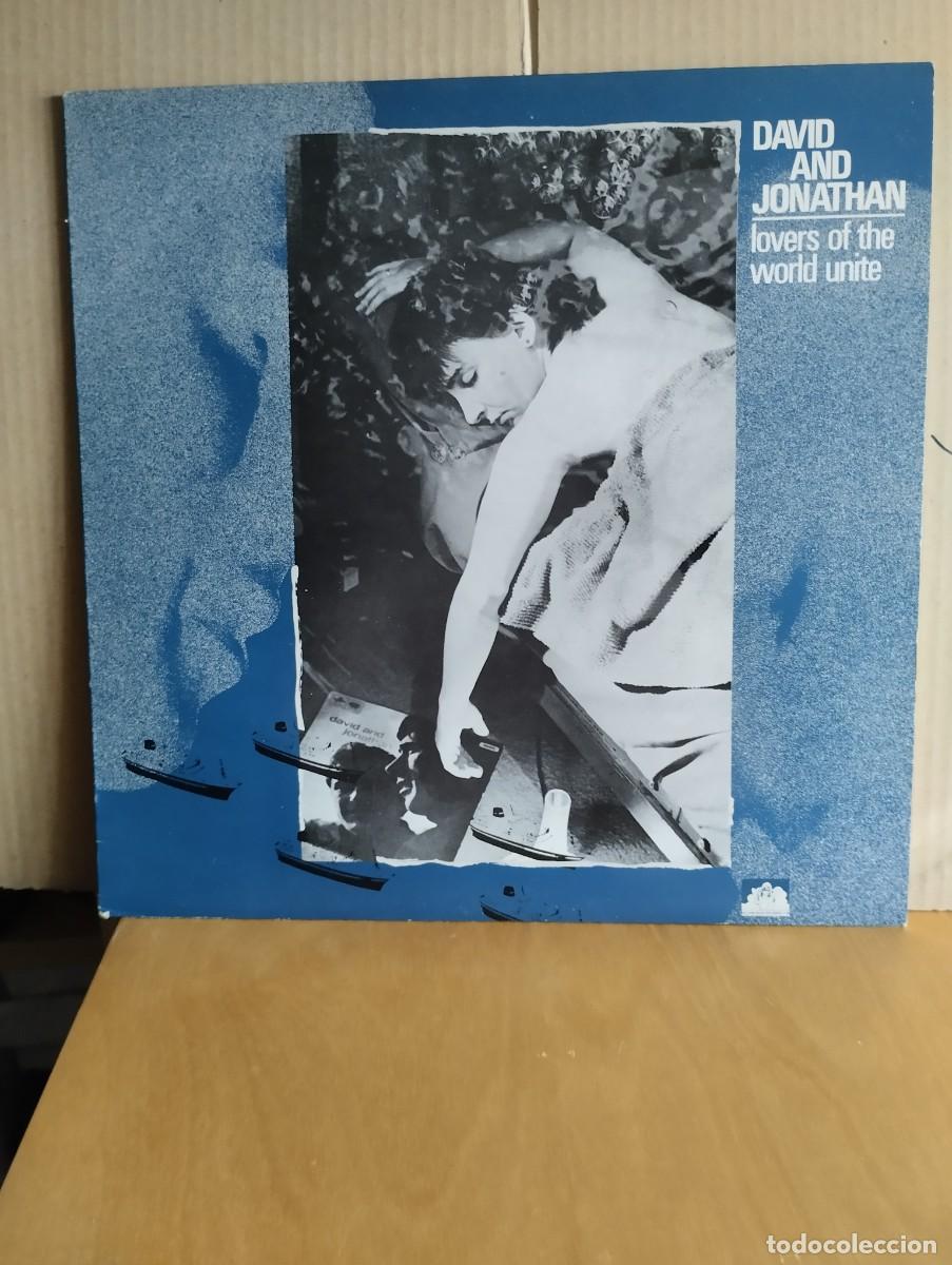 Discos de vinilo: DAVID AND JONATHAN ---- LOVERS OF THE WORLD UNITE