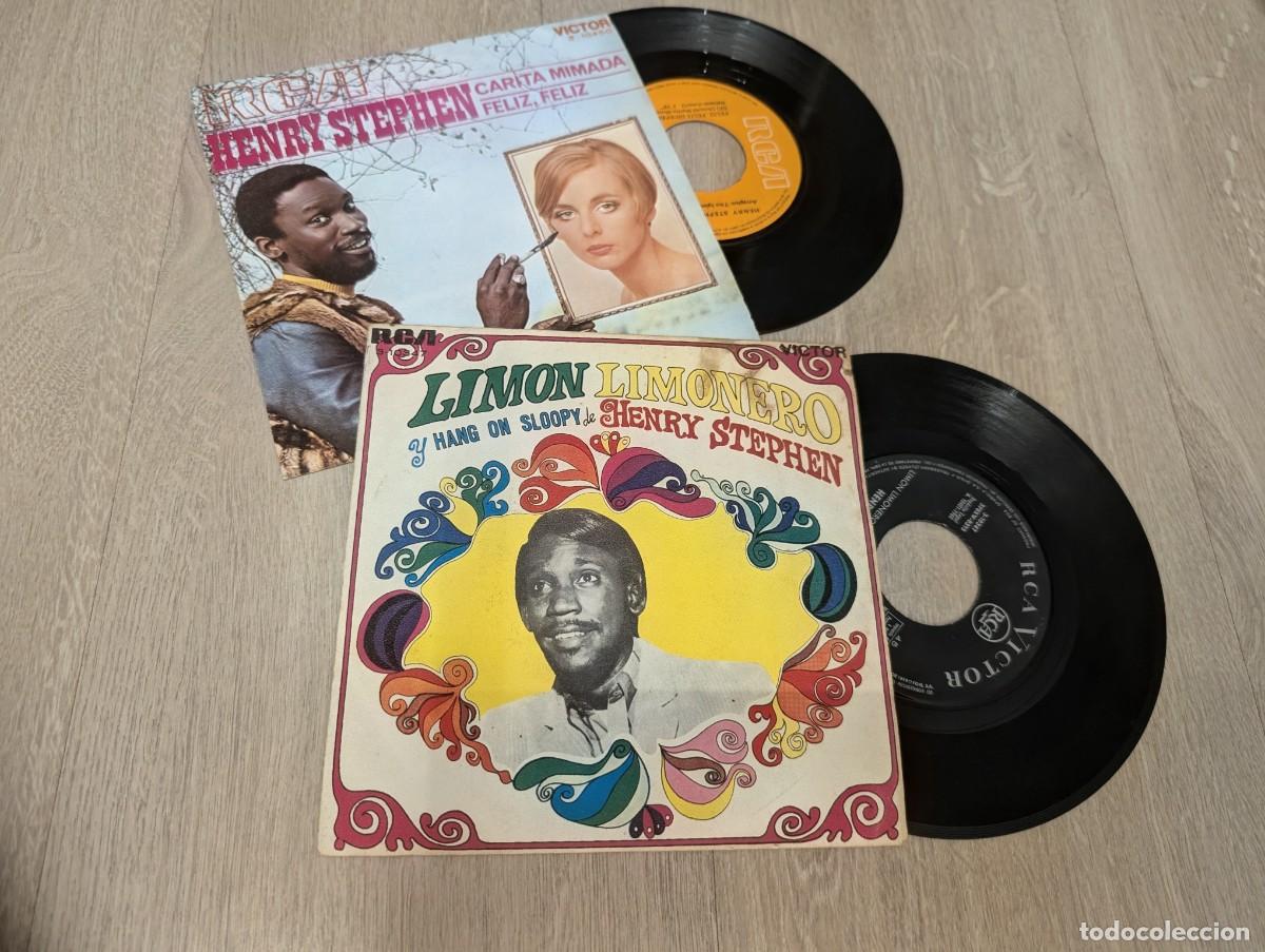 Discos de vinilo: HENRY STEPHEN - LOTE DE 2 SINGLES - LIMON LIMONERO DE 1968 Y CARITA MIMADA DE 1970 - BUEN ESTADO