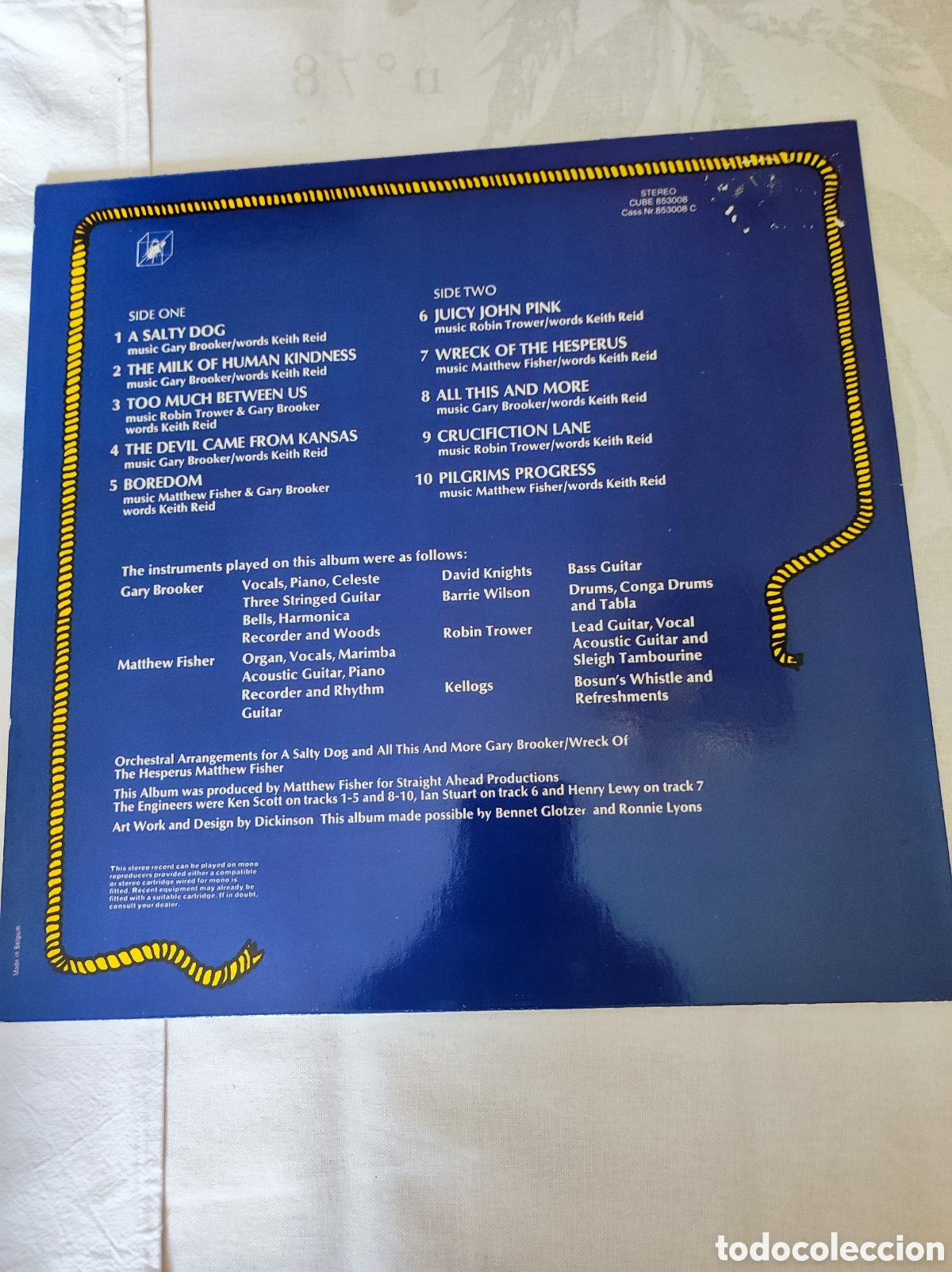 Discos de vinilo: PROCOL HARUM - A SALTY DOG - Foto 2