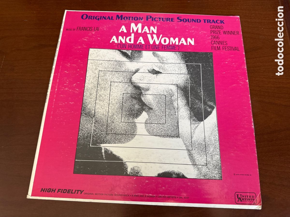Discos de vinilo: LP - A MAN AND A WOMAN - BANDA SONORA ORIGINAL (MUSIC BY FRANCIS LAI) EDICI&Oacute;N VENEZUELA