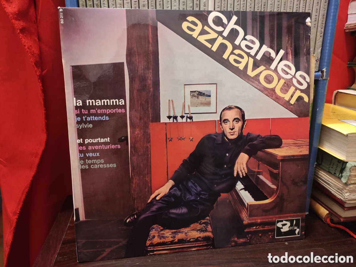 Discos de vinilo: CHARLES AZNAVOUR - la mamma / si tu m'emportes / je t'attends - LP 10 PULGADAS
