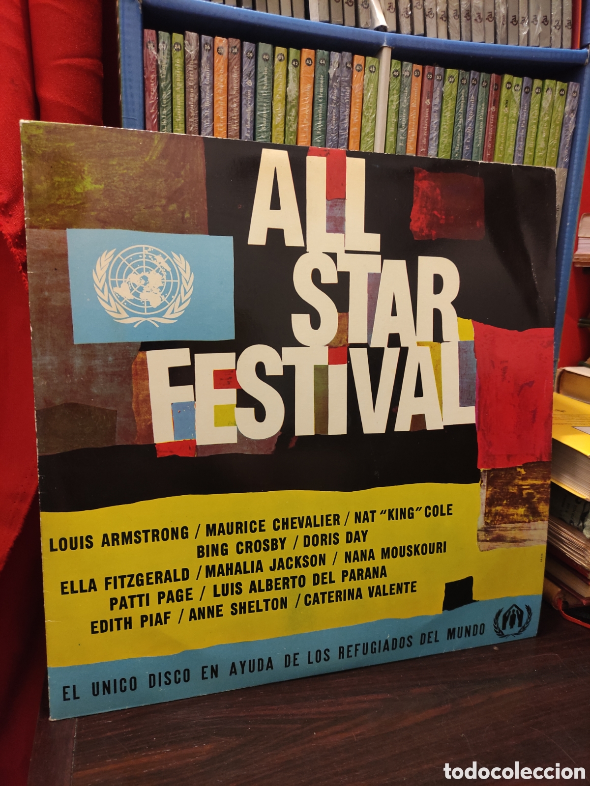 Discos de vinilo: ALL STAR FESTIVAL - Louis Armstrong / Maurice Chevalier / NAT KING COLE / BING CROSBY / DORIS DAY LP