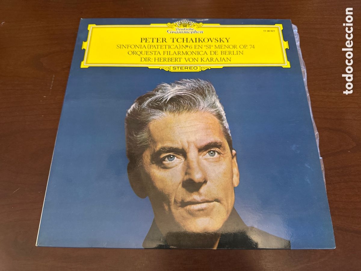 Discos de vinilo: LP. Karajan &ndash; Sinfon&iacute;a (Patetica) N&deg; 6 en Si Menor Op. 74. Tcha&iuml;kovsky