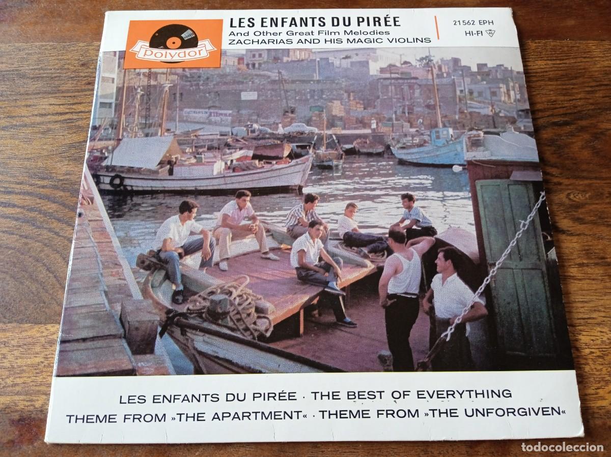 Discos de vinilo: Zacharias & his magic violins - Les Enfants du Pir&eacute;e - Single Ep original Polydor Germany