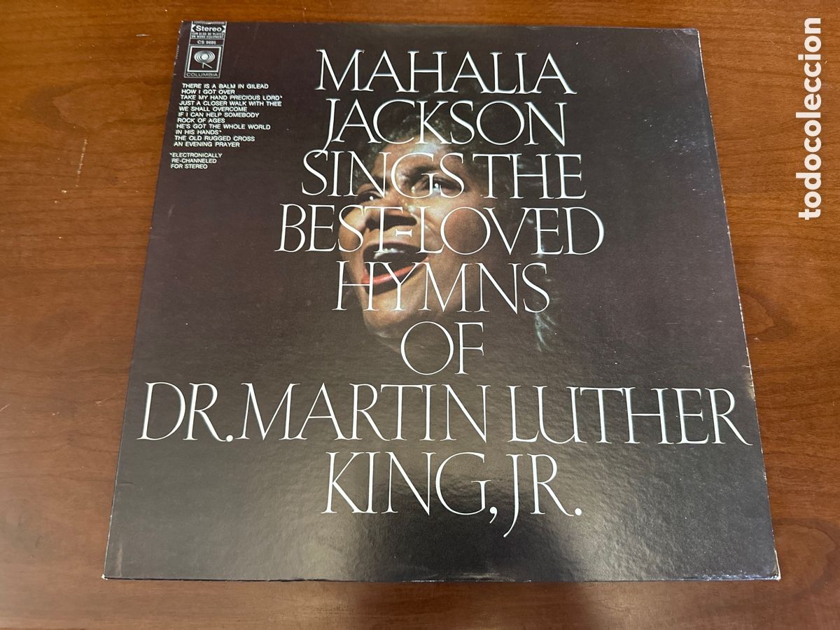 Discos de vinilo: MAHALIA JACKSON SINGS THE BEST-LOVED HYMS OF DR. MARTIN LUTHER KING, JR.
