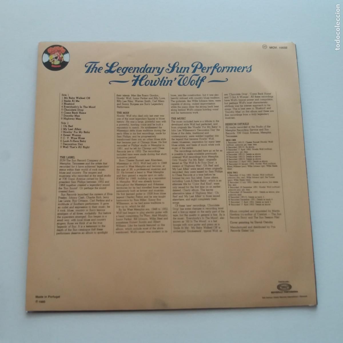 Discos de vinilo: Howlin Wolf &ndash; The Legendary Sun Performers- LP - Foto 2