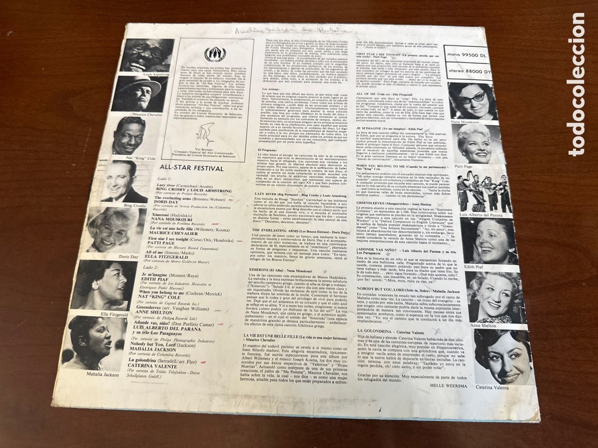 Discos de vinilo: LP. Various &ndash; All-Star Festival - Foto 2