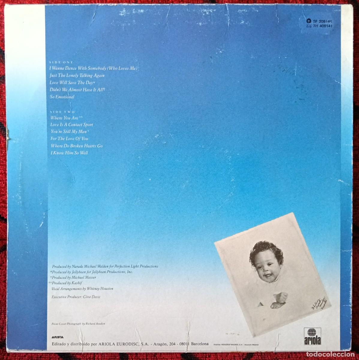 Discos de vinilo: WHITNEY HOUSTON ** Whitney ** VINILO LP 1987 - Foto 2