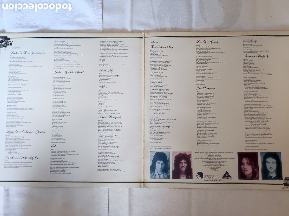 Discos de vinilo: QUEEN - A NIGHT AT THE OPERA - Foto 3