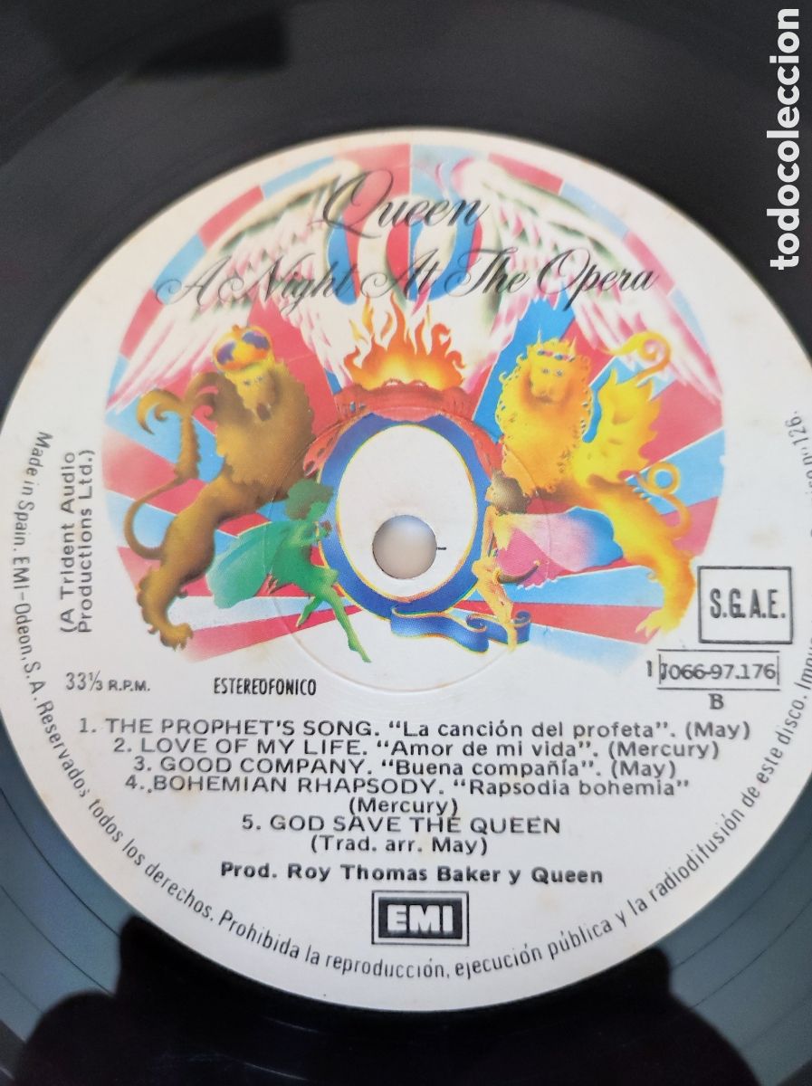 Discos de vinilo: QUEEN - A NIGHT AT THE OPERA - Foto 5